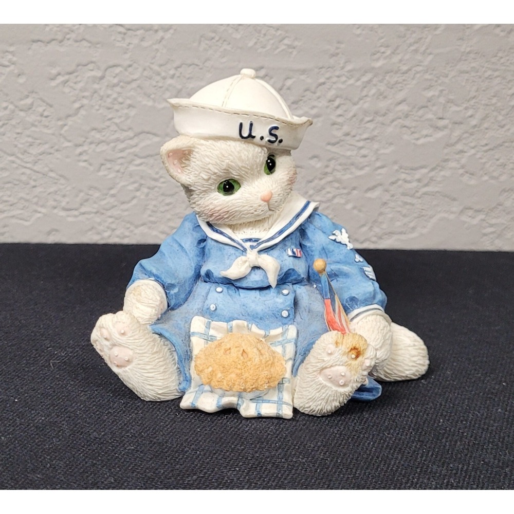 Enesco Calico Kittens Figurine Tried & True For The Red White & Blue #903086